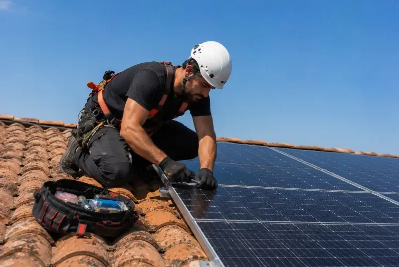 Maintenance et monitoring de panneaux solaires à Saint-Bonnet-sur-Gironde